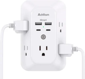 Addtam multiprise murale usb