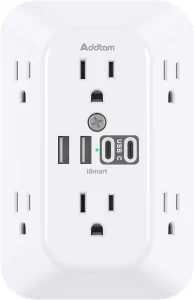 Addtam multiprise murale usb