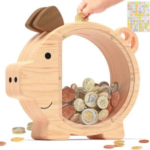 Tirelire en bois summidate
